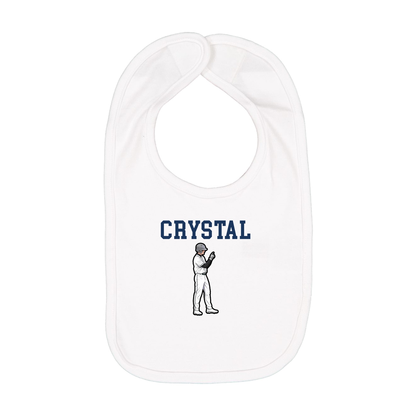 Infant Bib — Shirsey in White