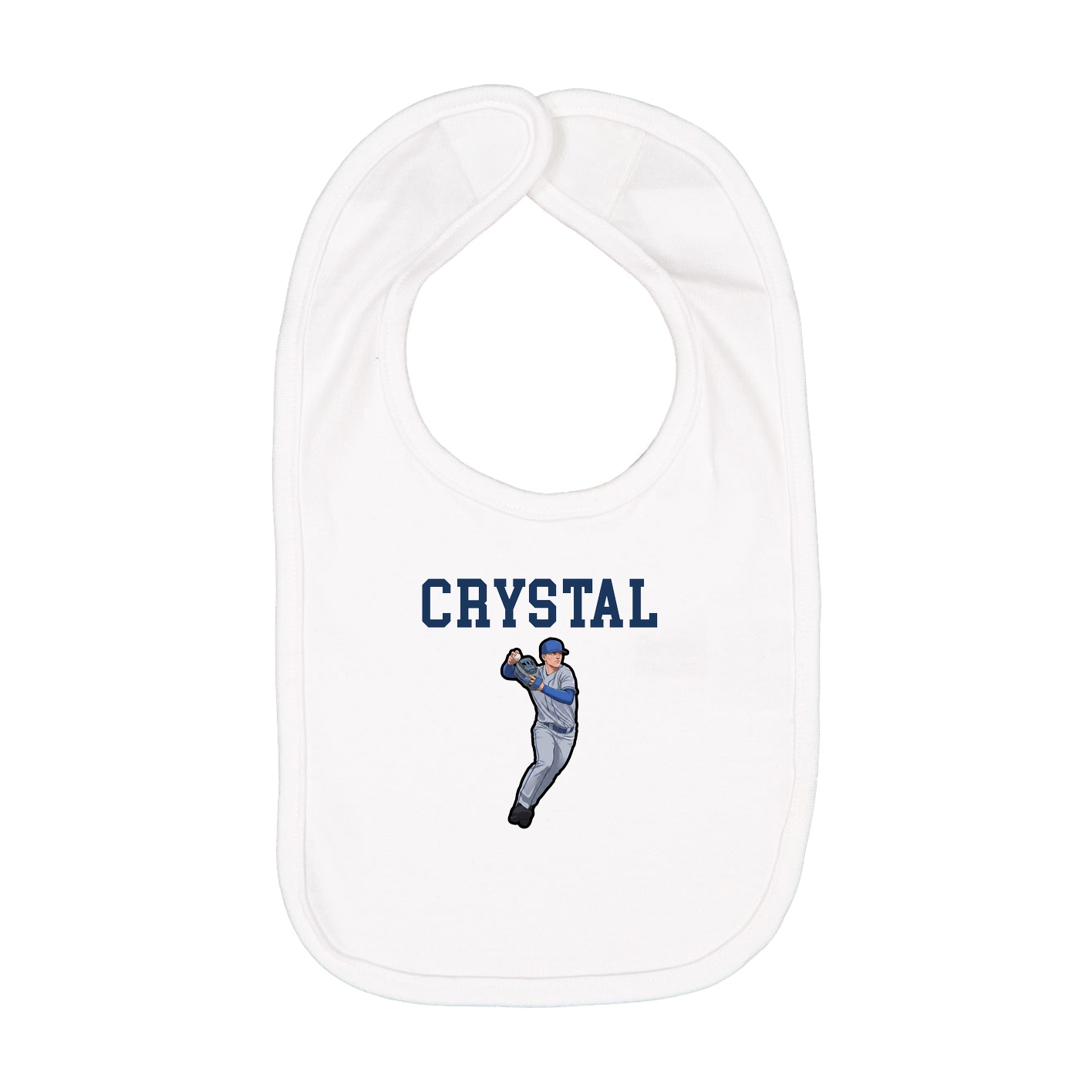 Infant Bib — Shirsey in White