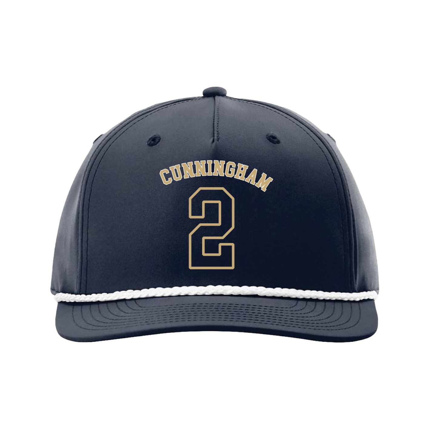Five-Panel Classic Rope Cap — Shirsey Arch in Navy