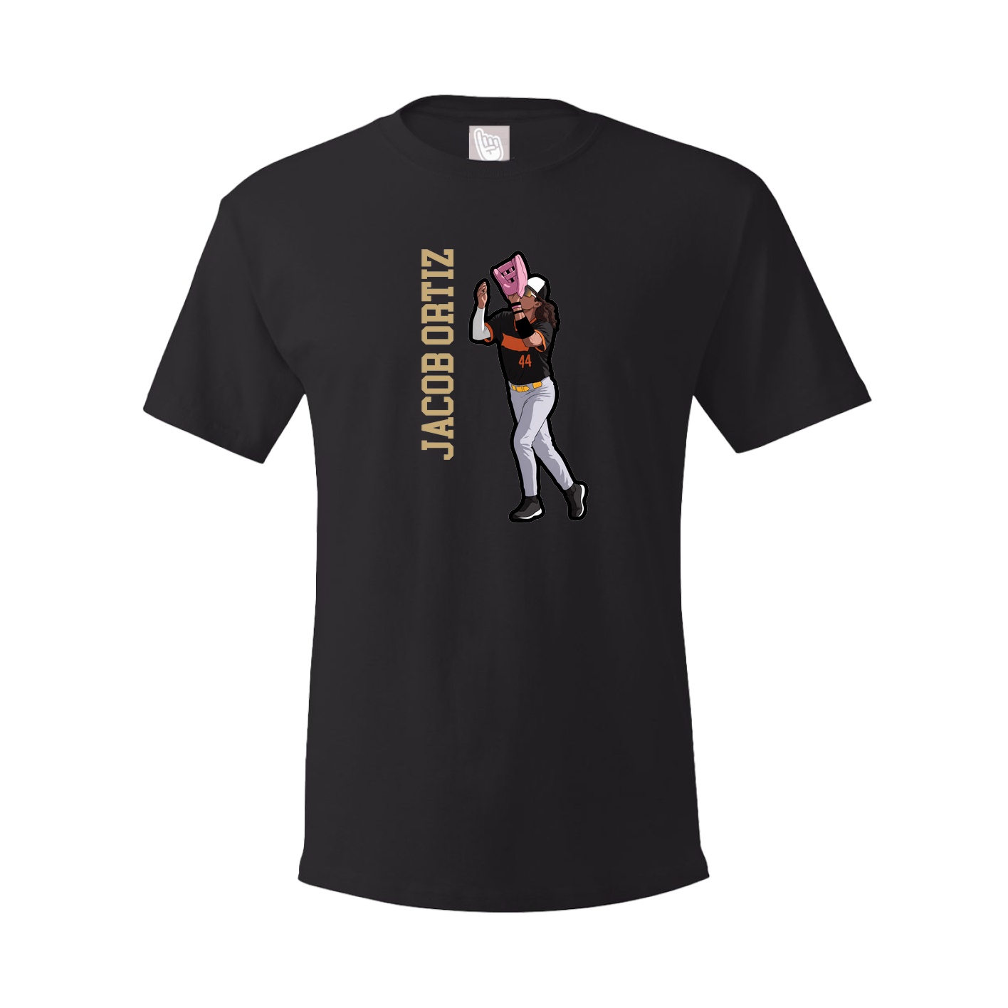 Tee — Name Vertical in Black