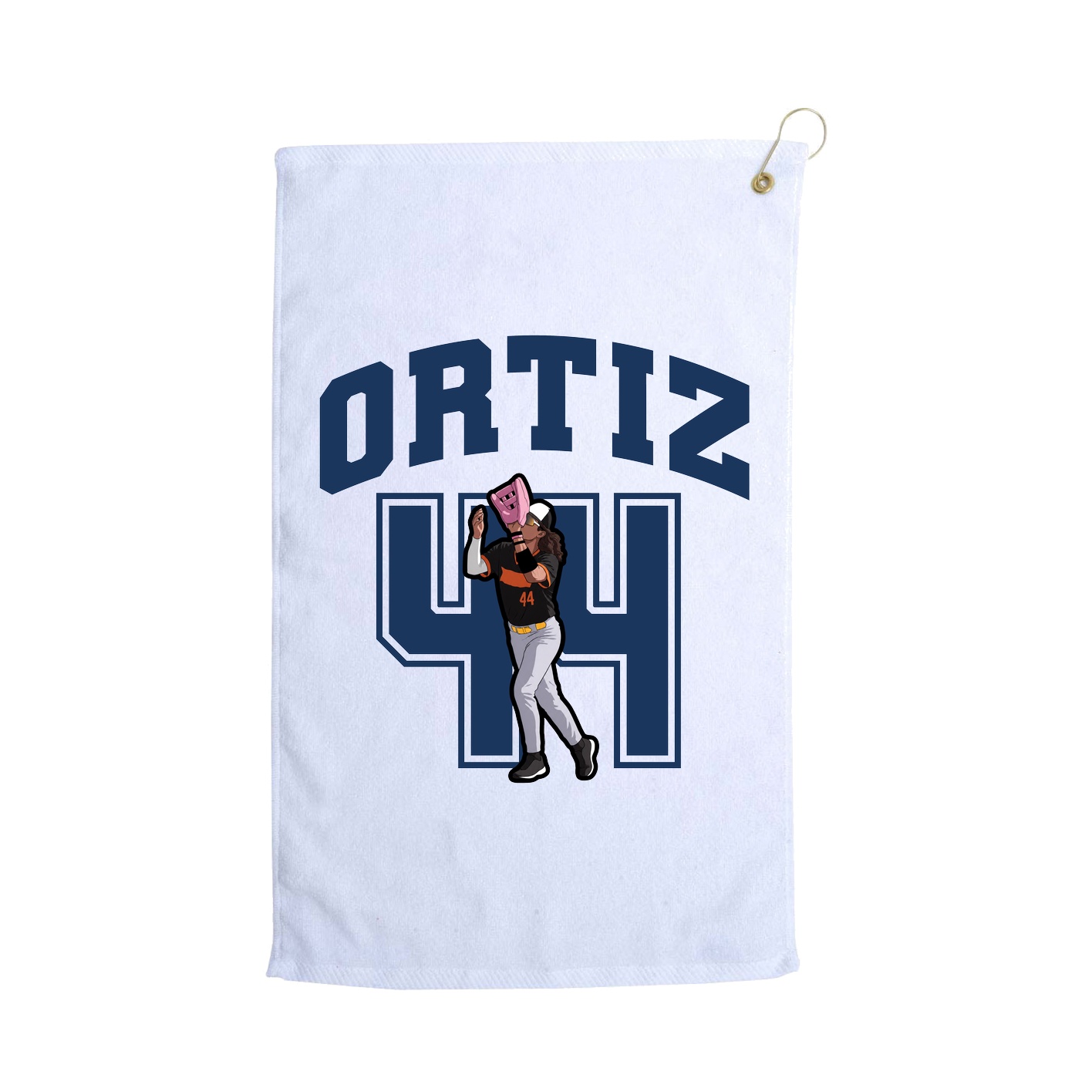 Golf Towel — Number in White