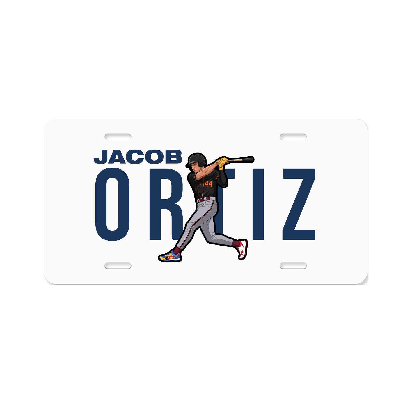 License Plate — Player Name in Classic