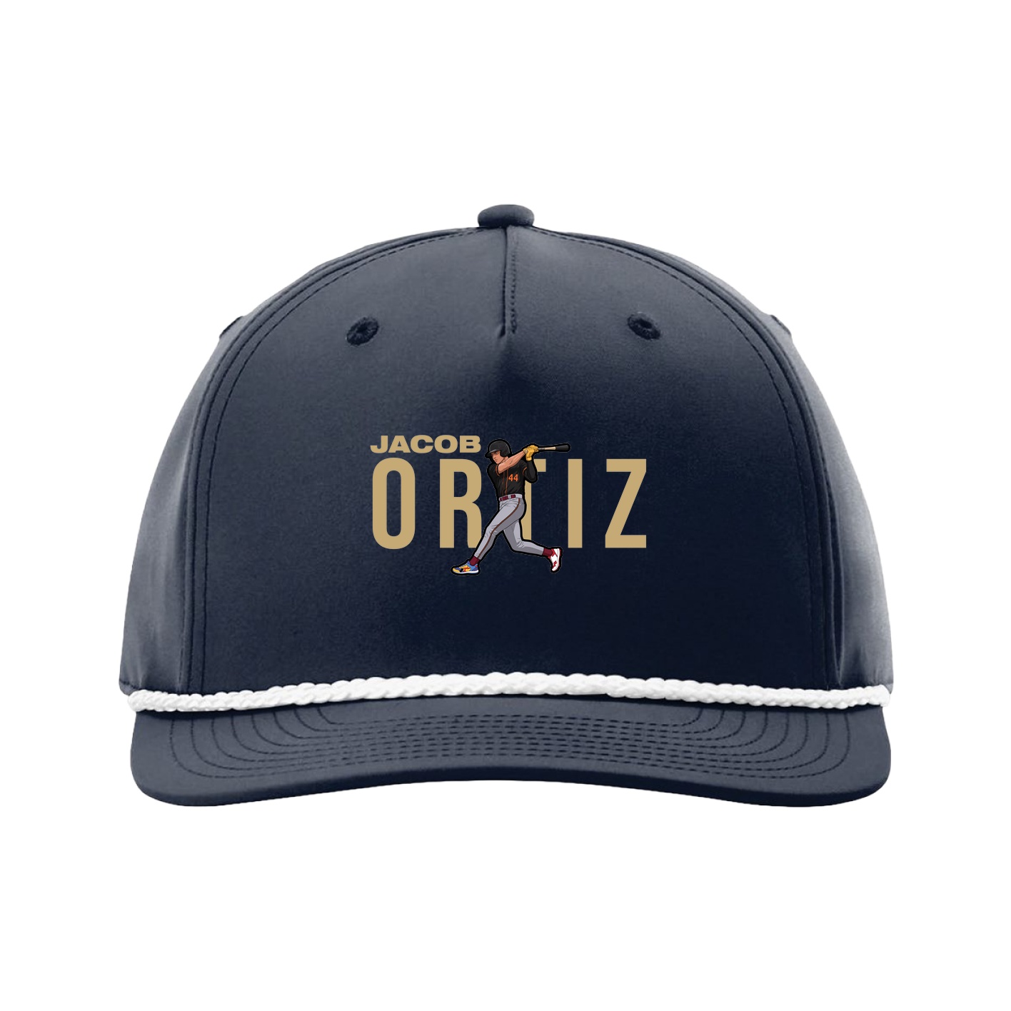 Five-Panel Classic Rope Cap — Player Name in Navy