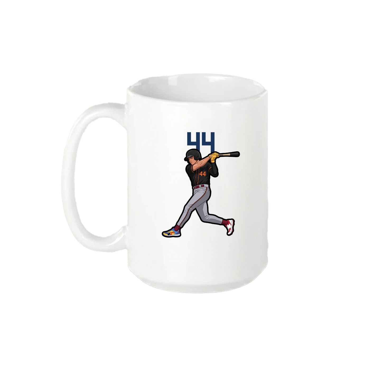 15oz Coffee Mug — Number Top in White