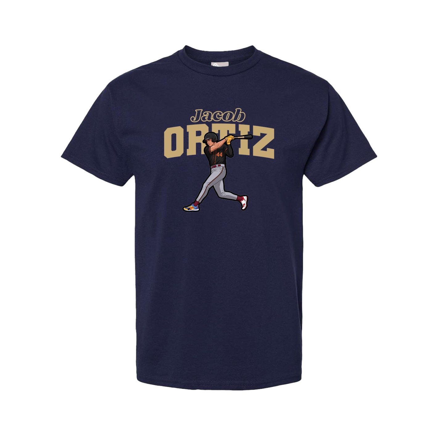 Youth Tee — Name Arch in Navy