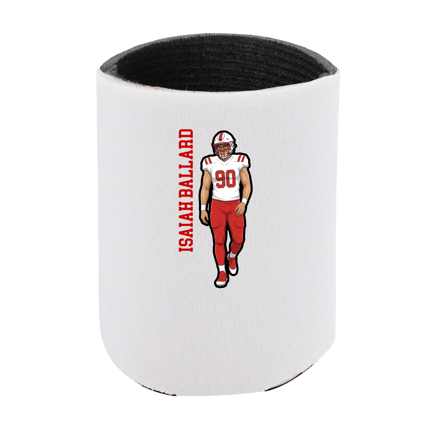 Can Holder — Name Vertical in White
