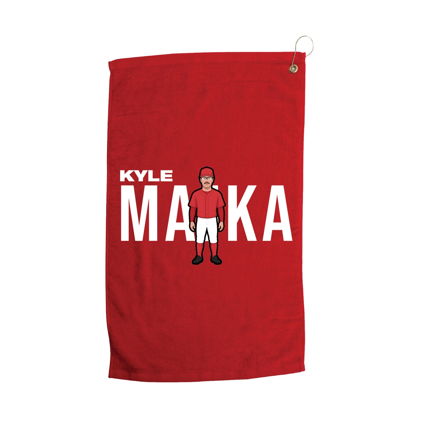 Golf Towel — Player Name in Red