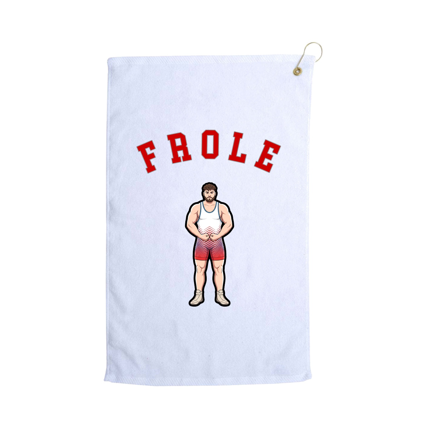 Golf Towel — Shirsey Arch in White