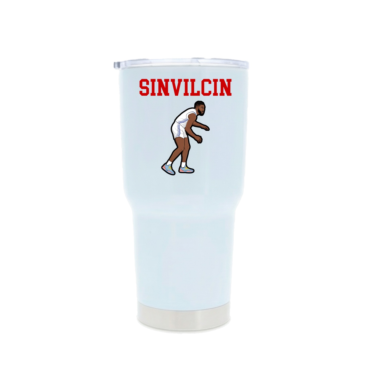 30oz Stainless Steel Tumbler — Shirsey in White
