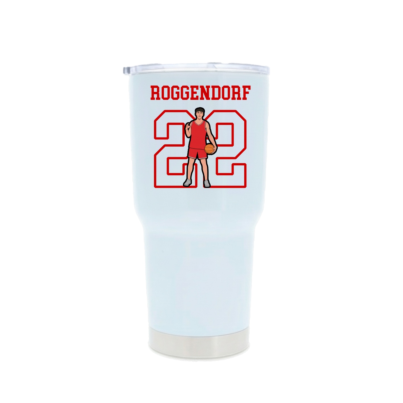 30oz Stainless Steel Tumbler — Shirsey in White