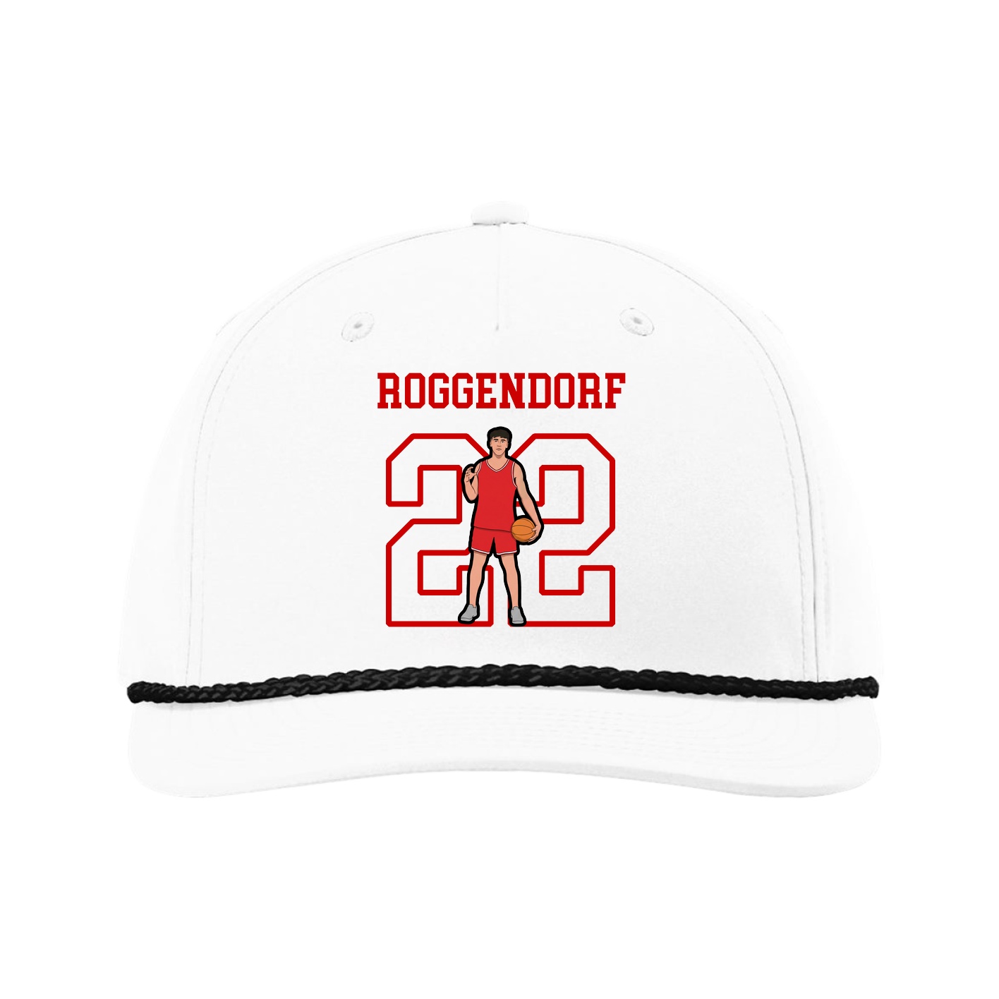 Five-Panel Classic Rope Cap — Shirsey in White