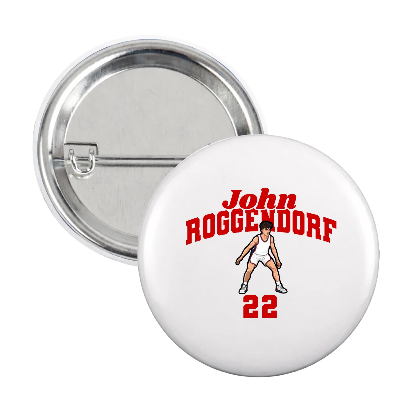 Game Day Button — Signature Arch in White