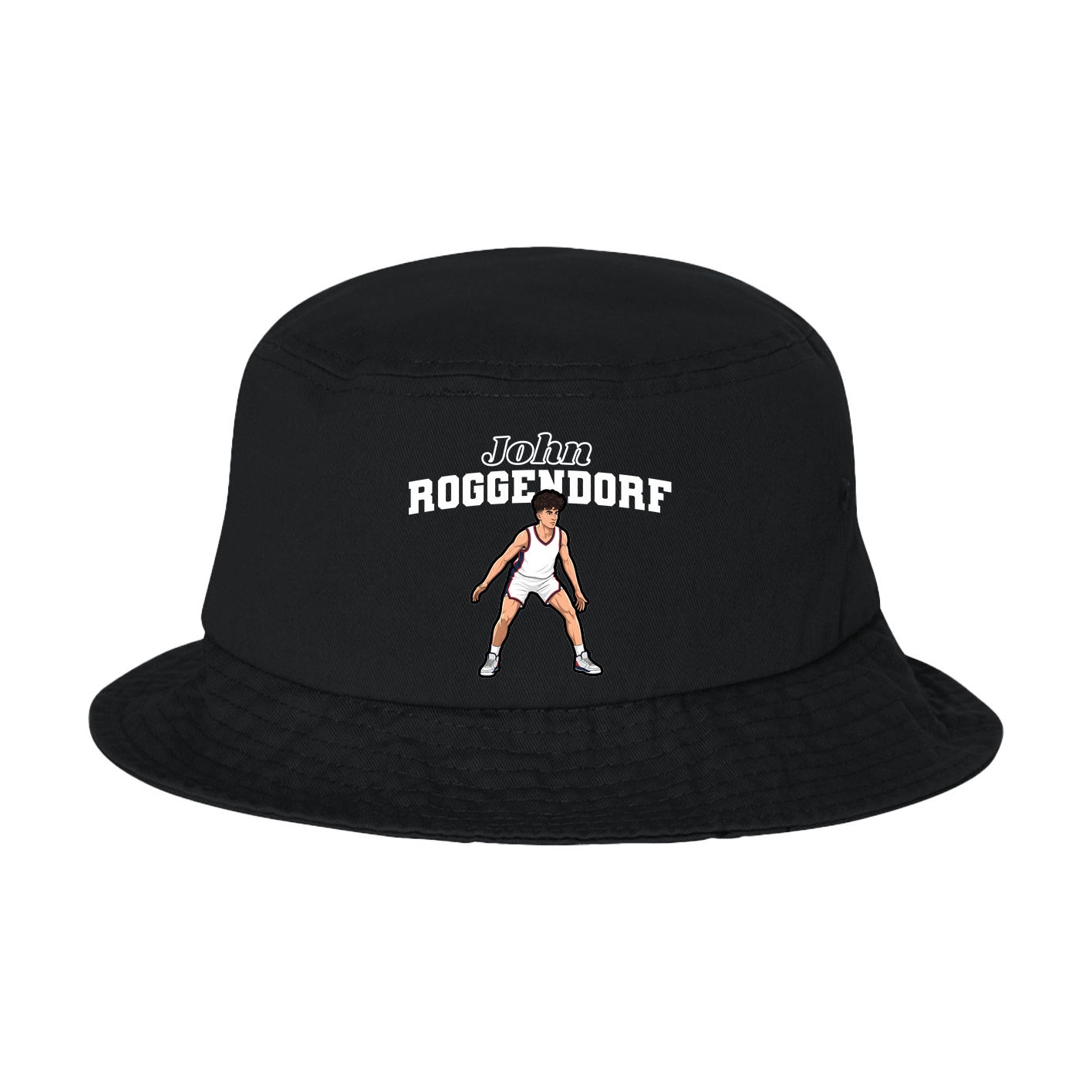 Bucket Cap — Name Arch in Black