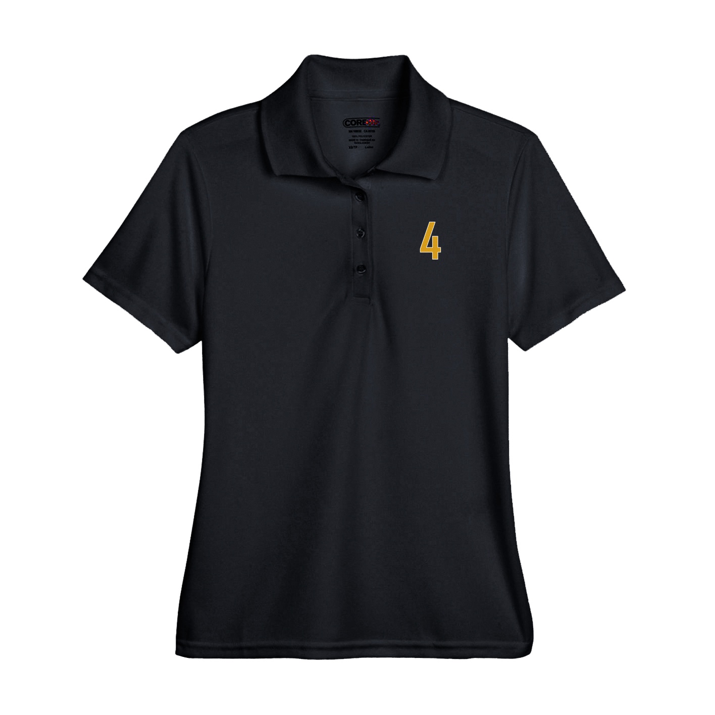 Performance Polo — Front Shirsy in Black