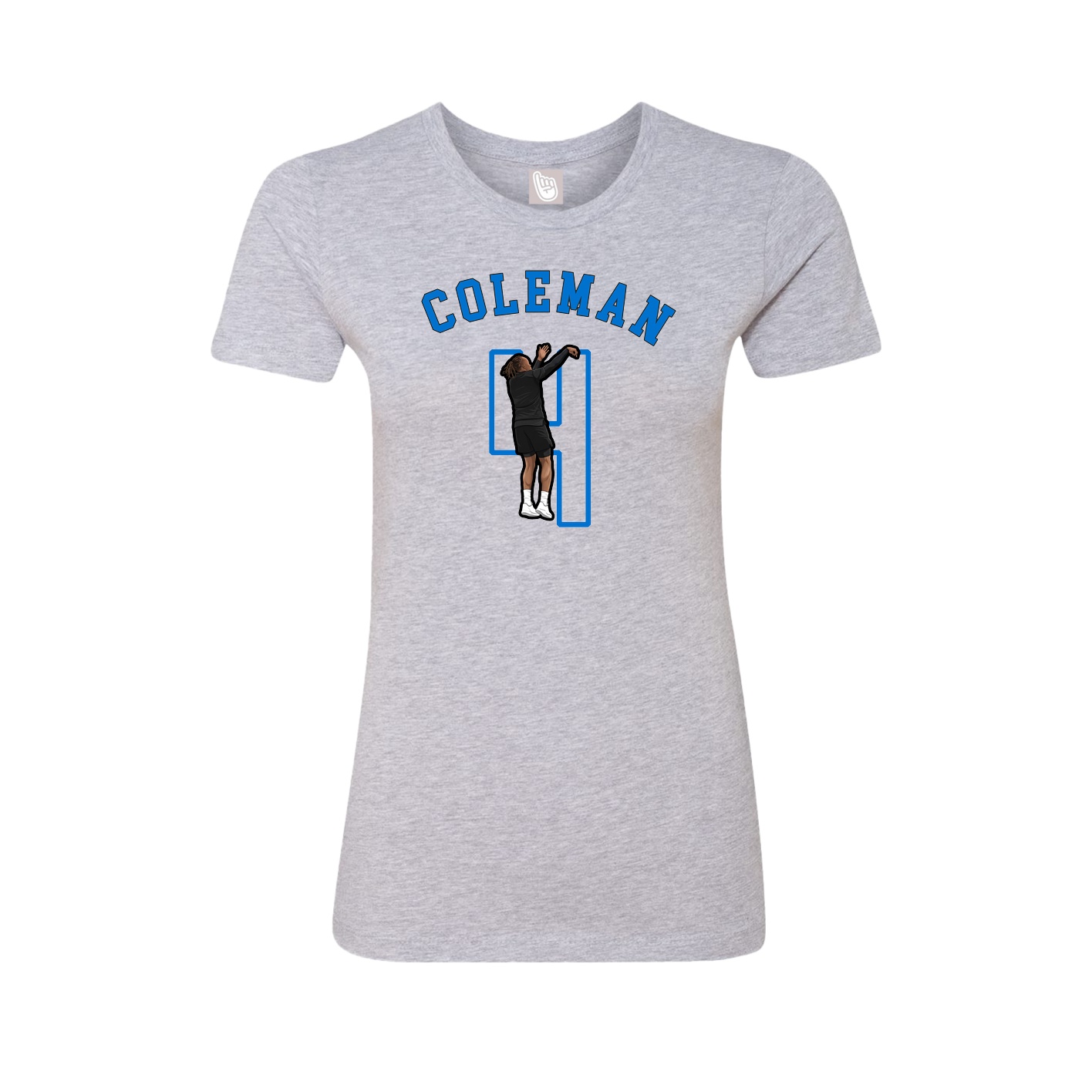 Fitted Women's Tee — Shirsey Arch in Grey