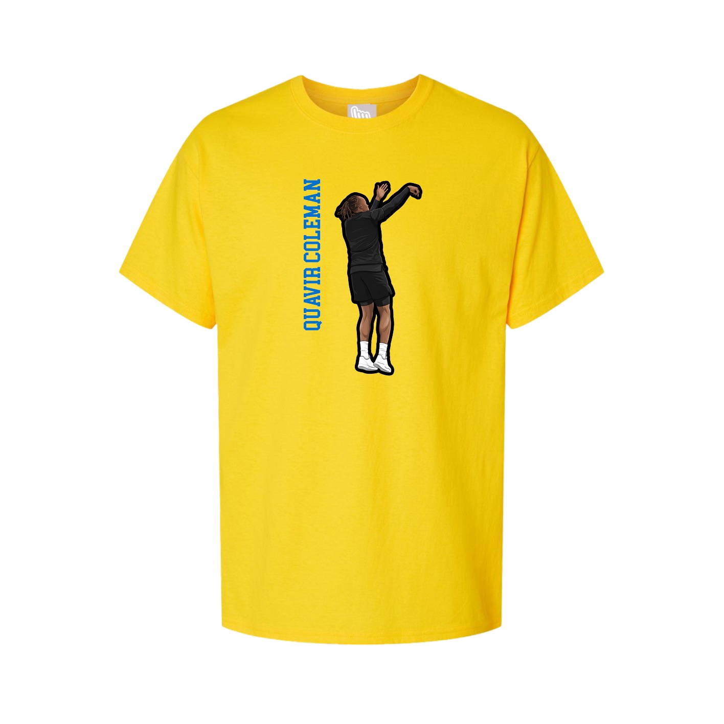 Tee — Name Vertical in Gold