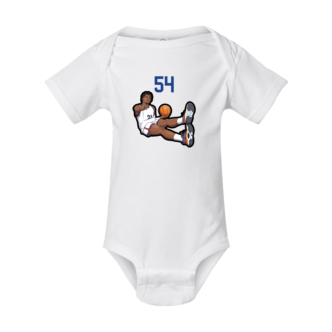 Baby Onesie — Number Top in White