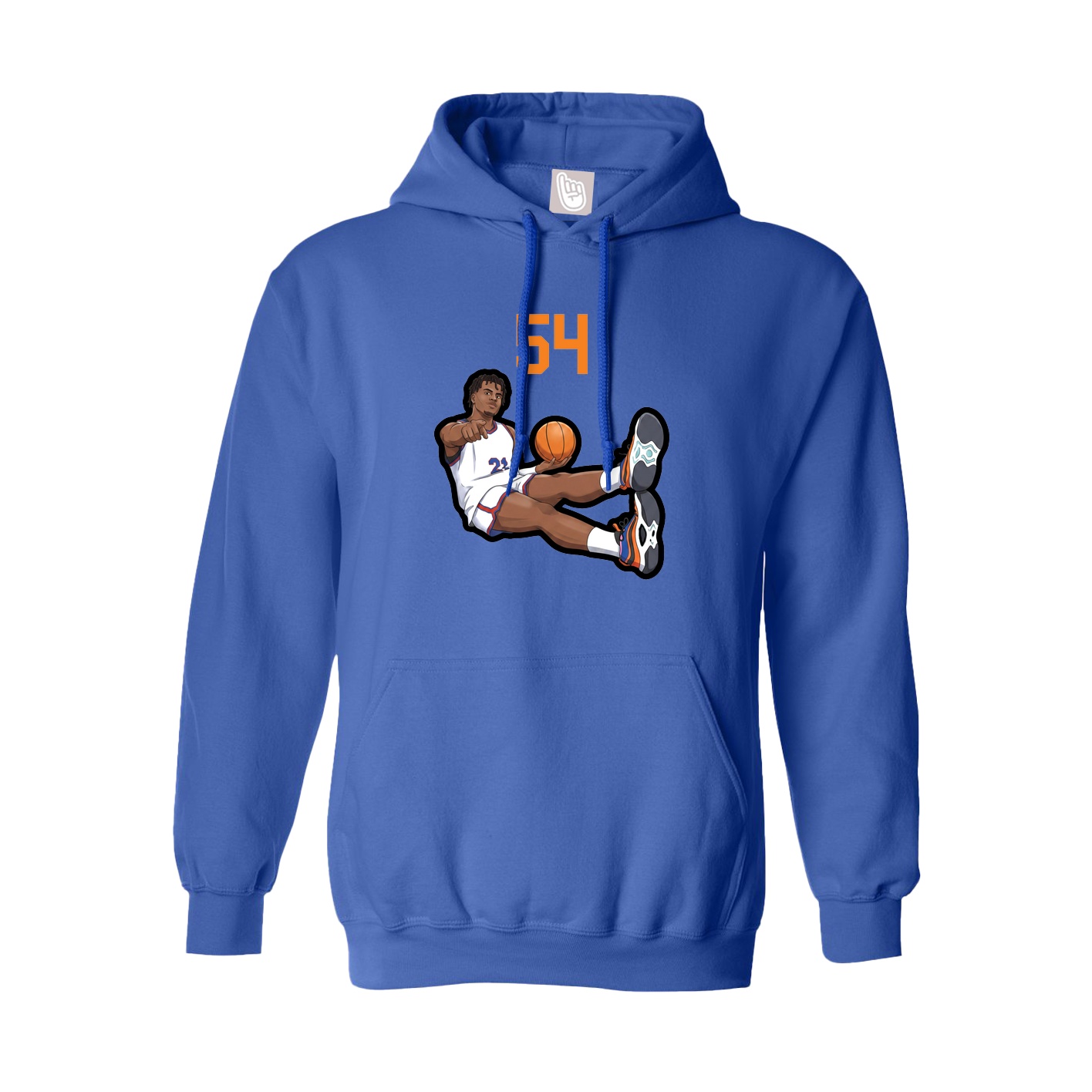 Hoodie — Number Top in Royal