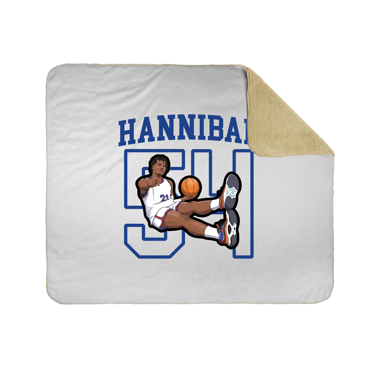 Throw Blanket — Shirsey in White