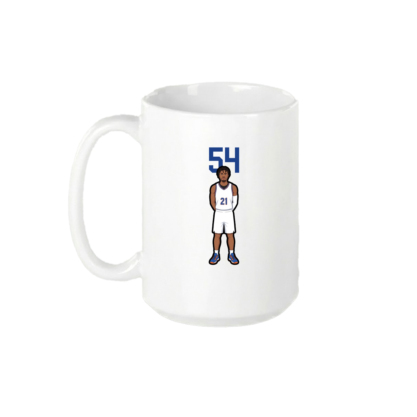 15oz Coffee Mug — Number Top in White