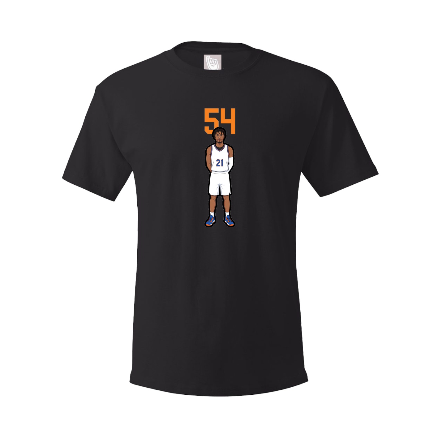 Youth Tee — Number Top in Black
