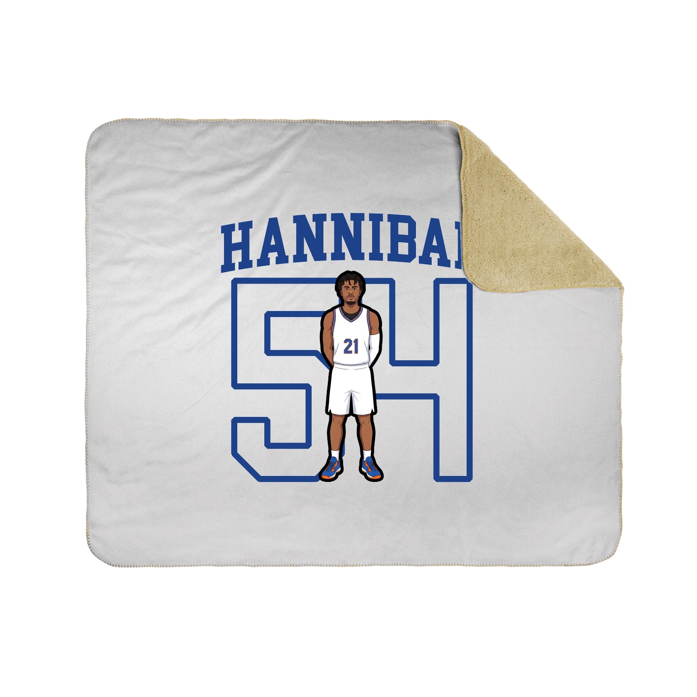 Throw Blanket — Shirsey in White