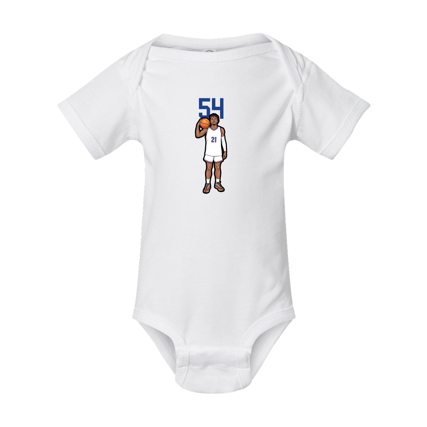 Baby Onesie — Number Top in White