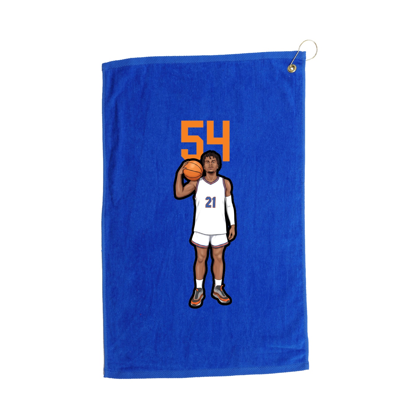 Golf Towel — Number Top in Royal