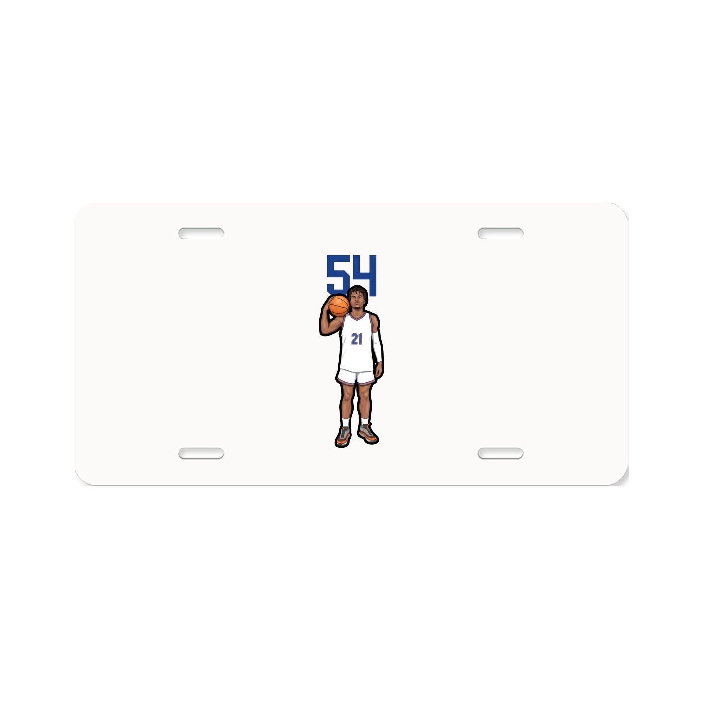 License Plate — Number Top in Classic