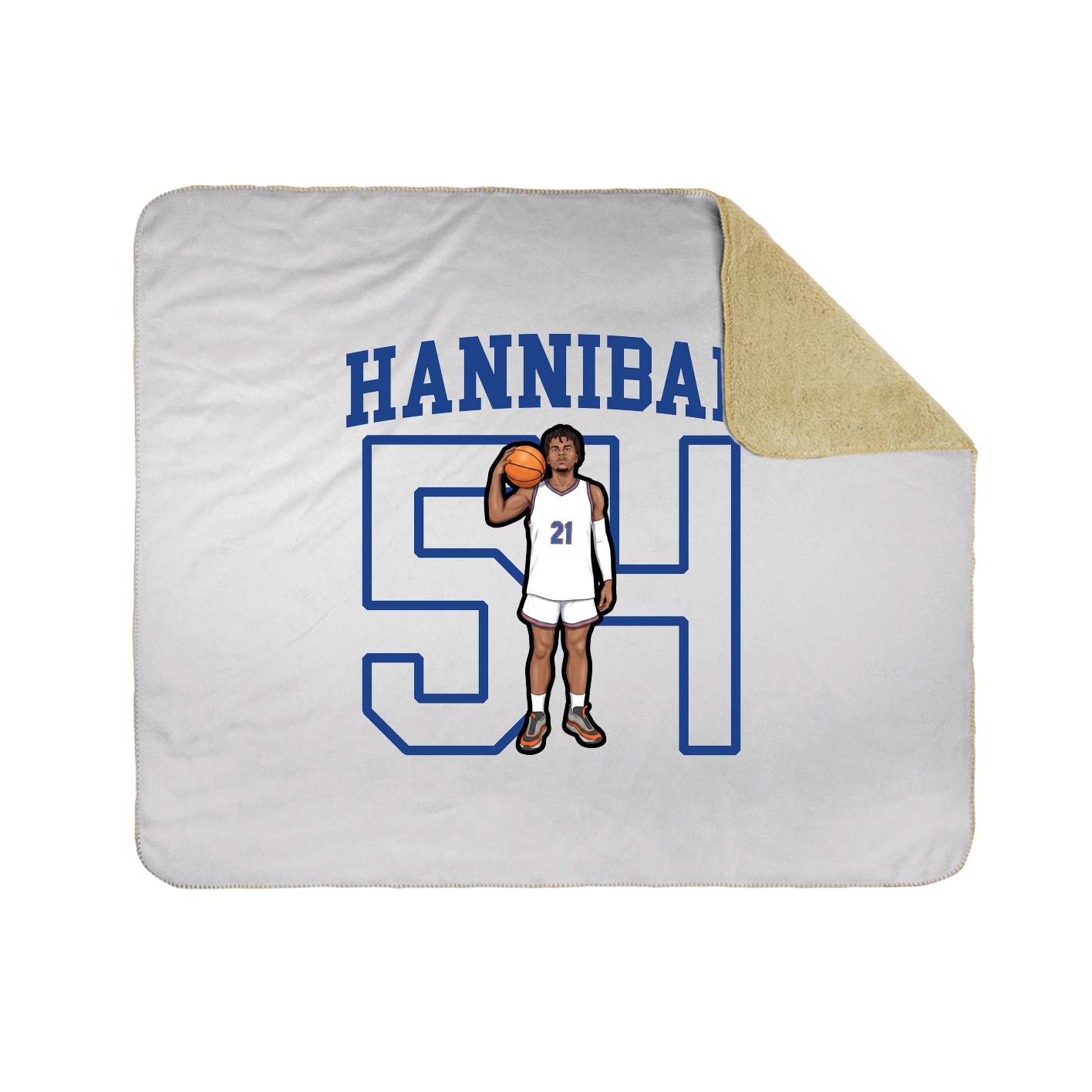 Throw Blanket — Shirsey in White