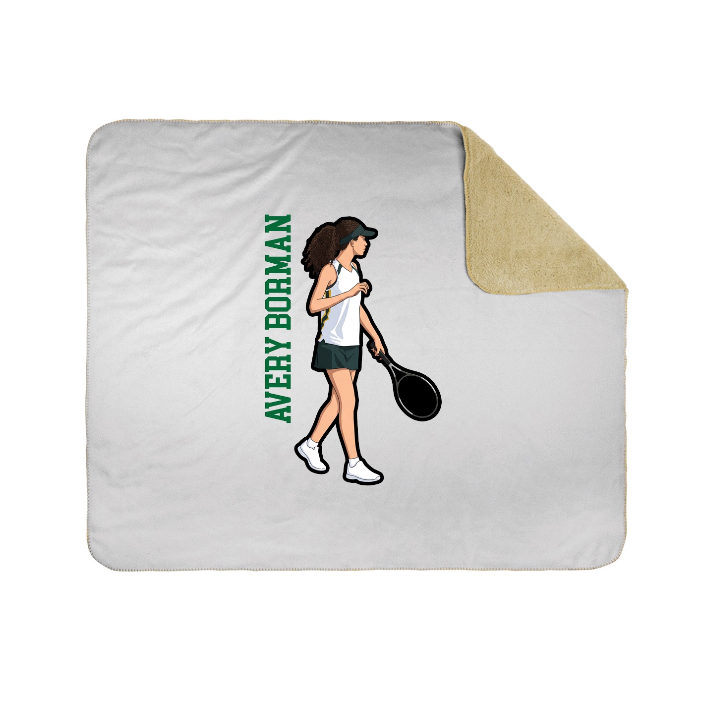 50x60 Sherpa Lined Throw Blanket