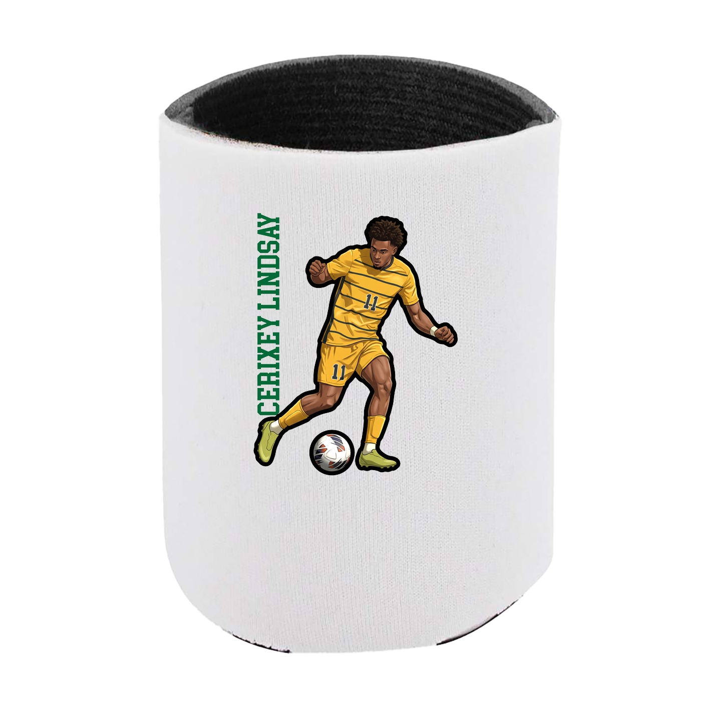 Can Holder — Name Vertical in White