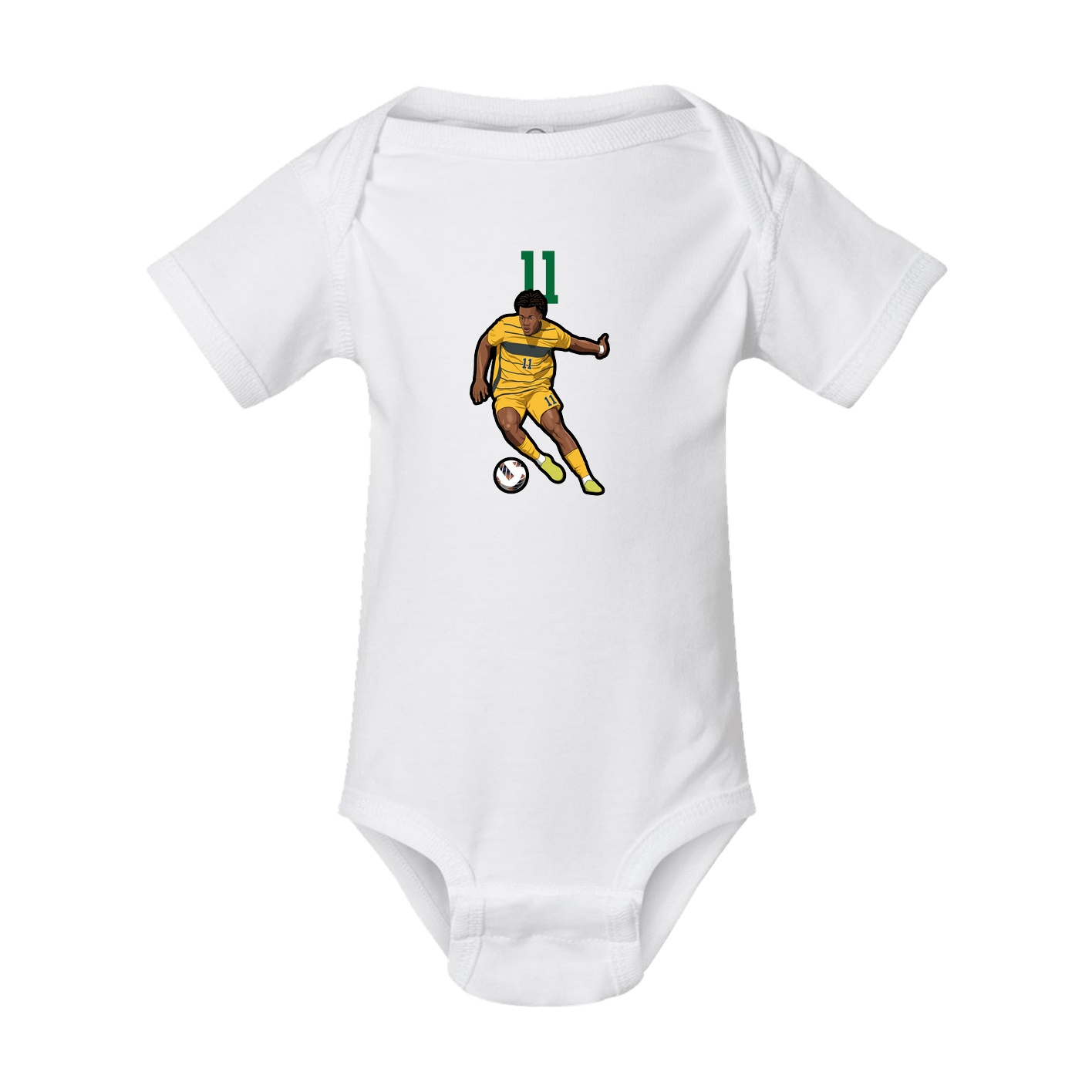 Baby Onesie — Number Top in White