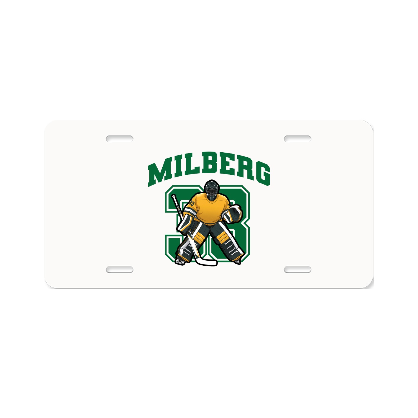 License Plate — Number in Classic