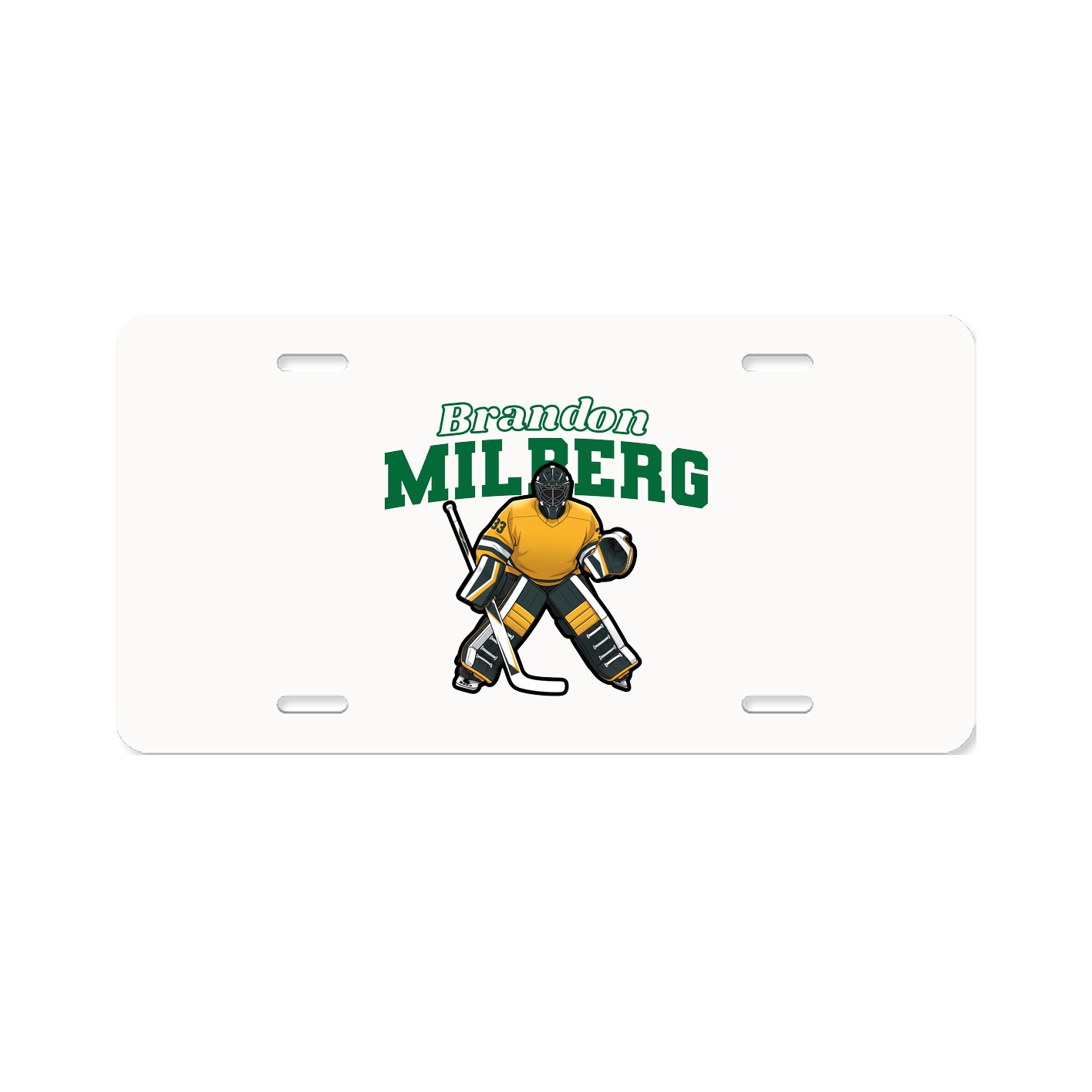 License Plate — Name Arch in Classic