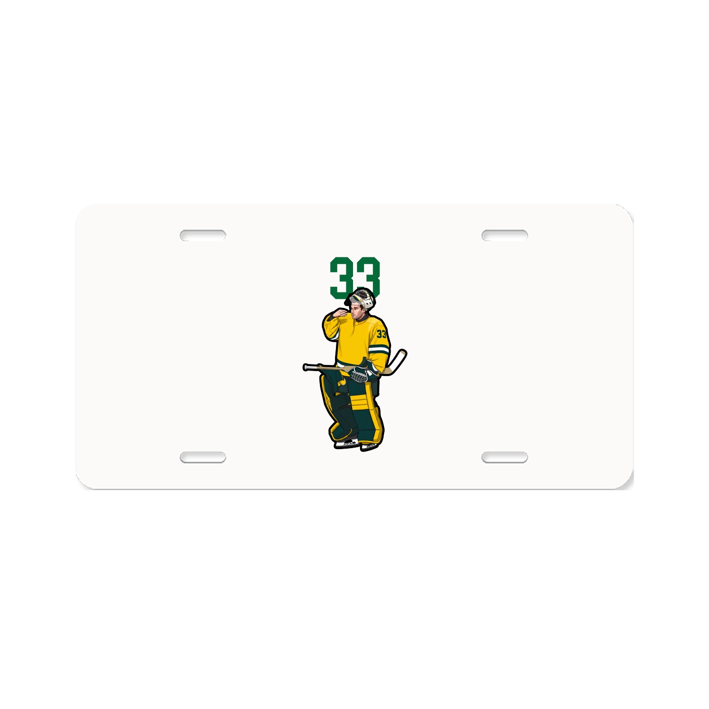 License Plate — Number Top in Classic