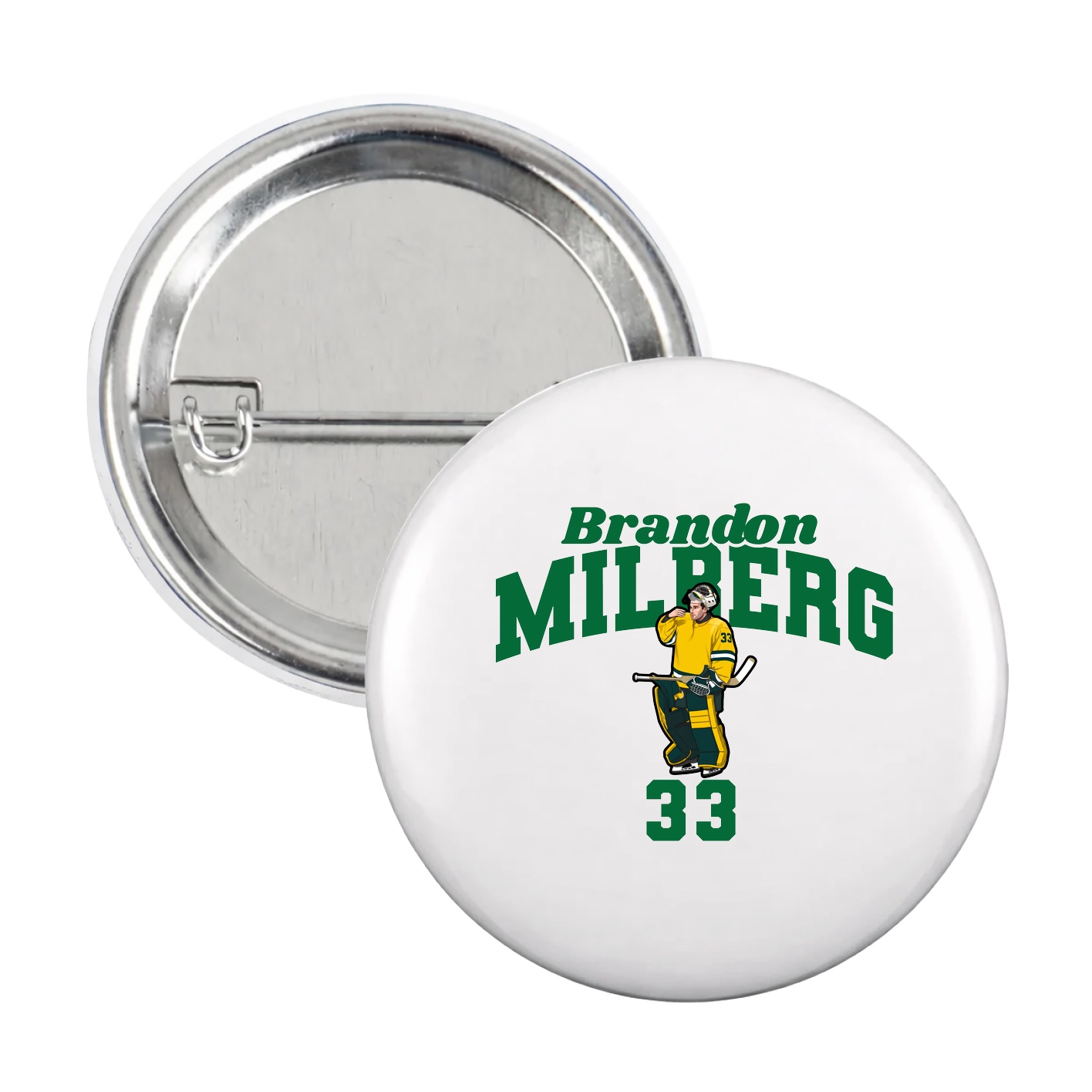 Game Day Button — Signature Arch in White