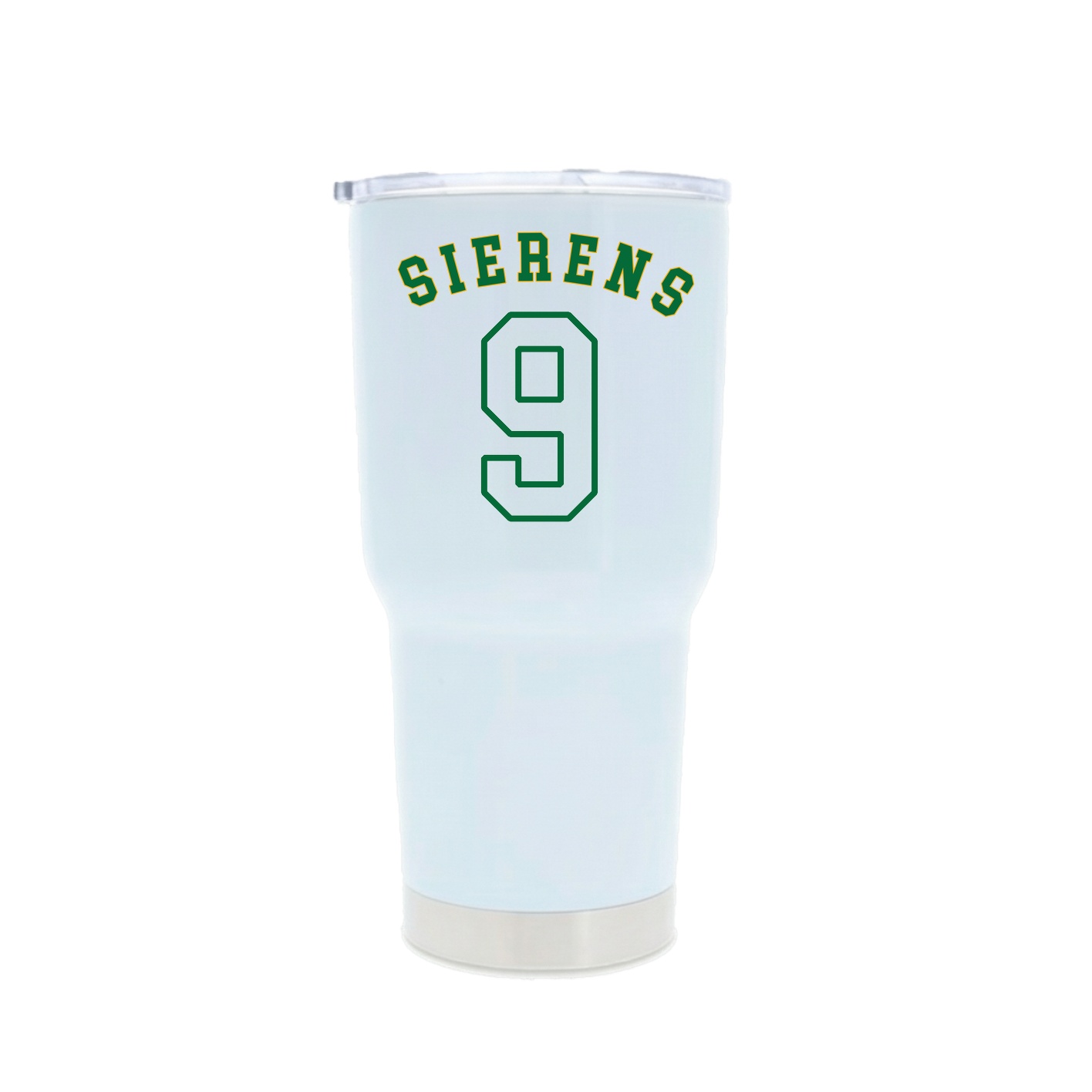 30oz Stainless Steel Tumbler — Shirsey Arch in White