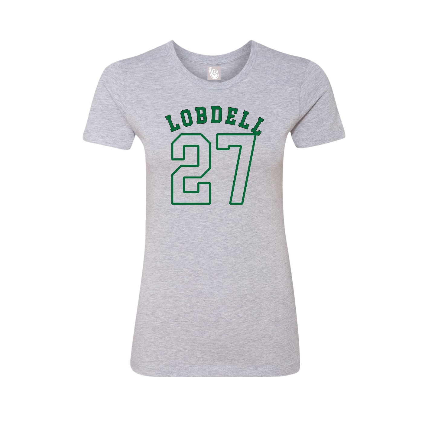 Fitted Women's Tee — Shirsey Arch in Grey