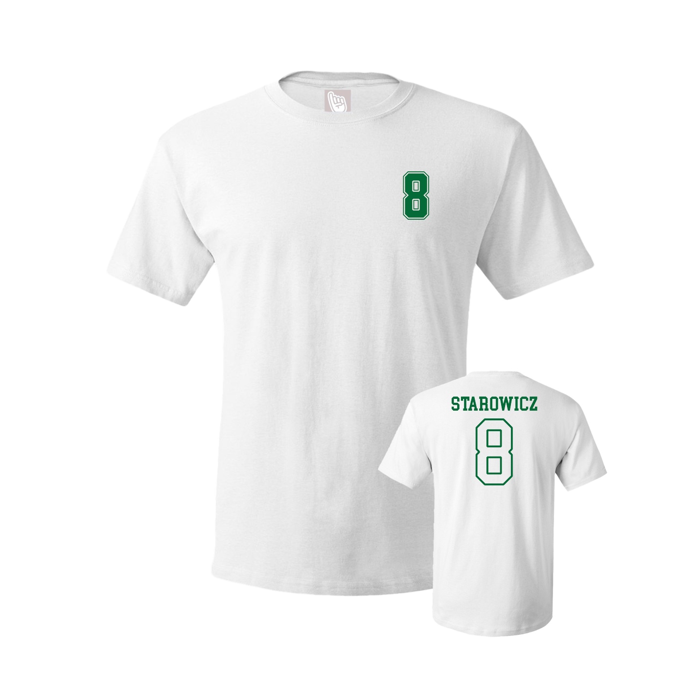 Youth Tee — Chest Back in White