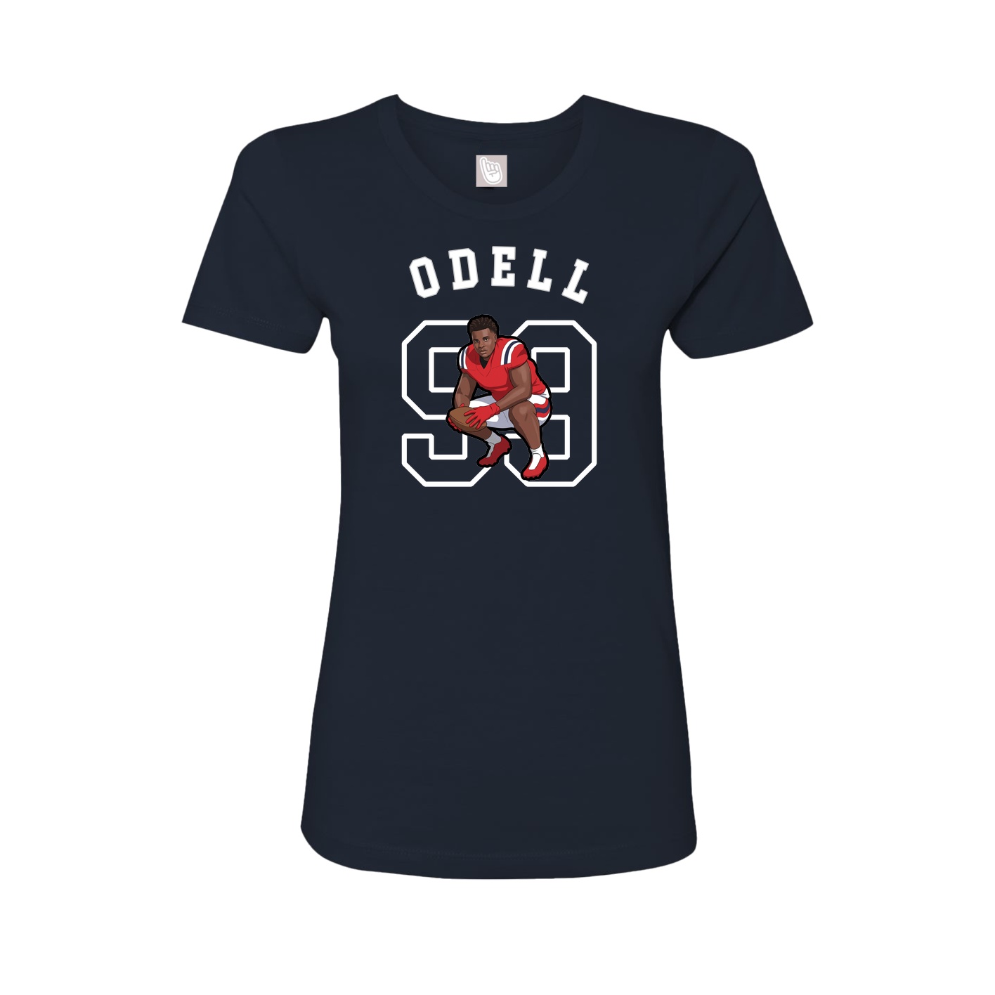 Fitted Women's Tee — Shirsey Arch in Navy