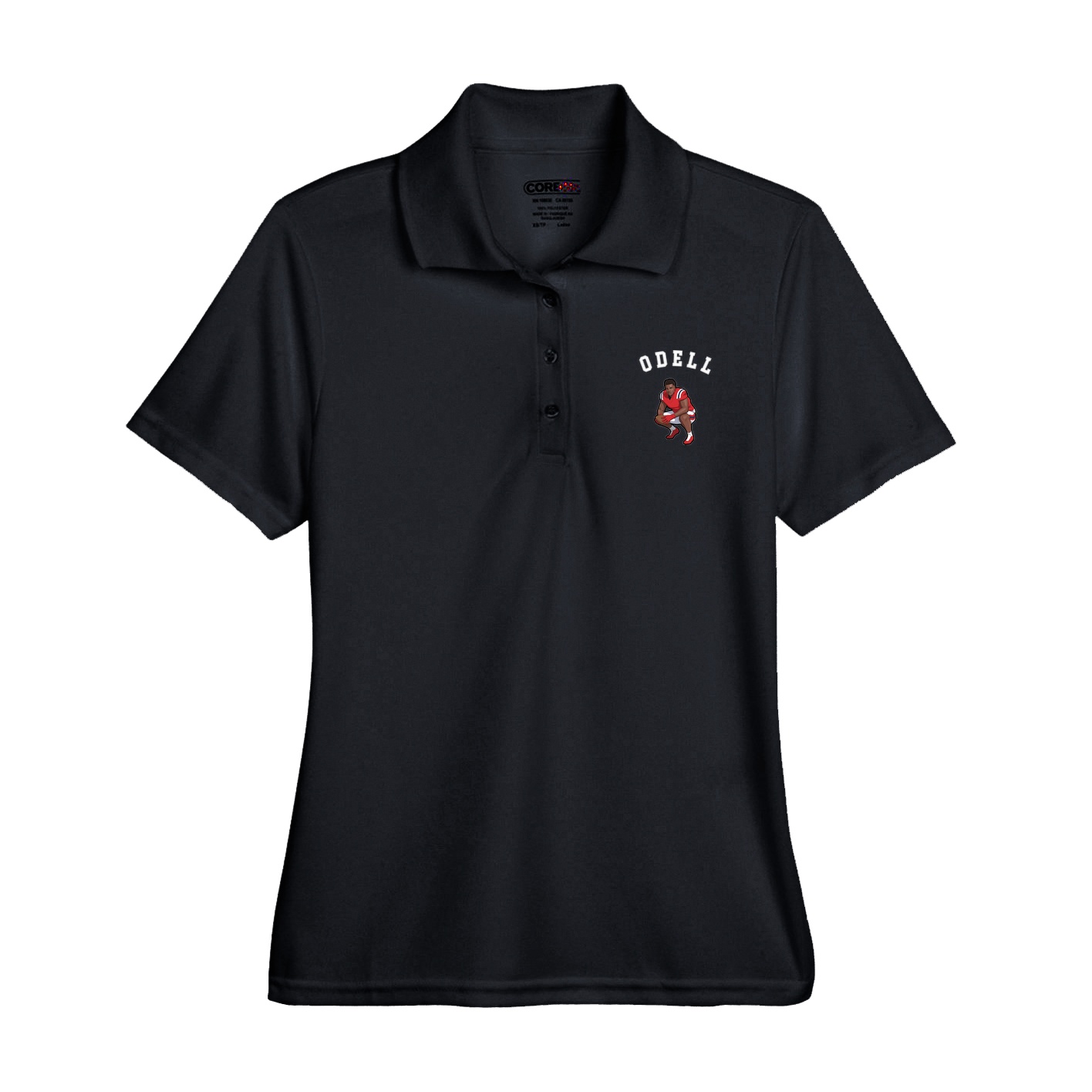 Womens Performance Polo — Shirsey Arch in Black