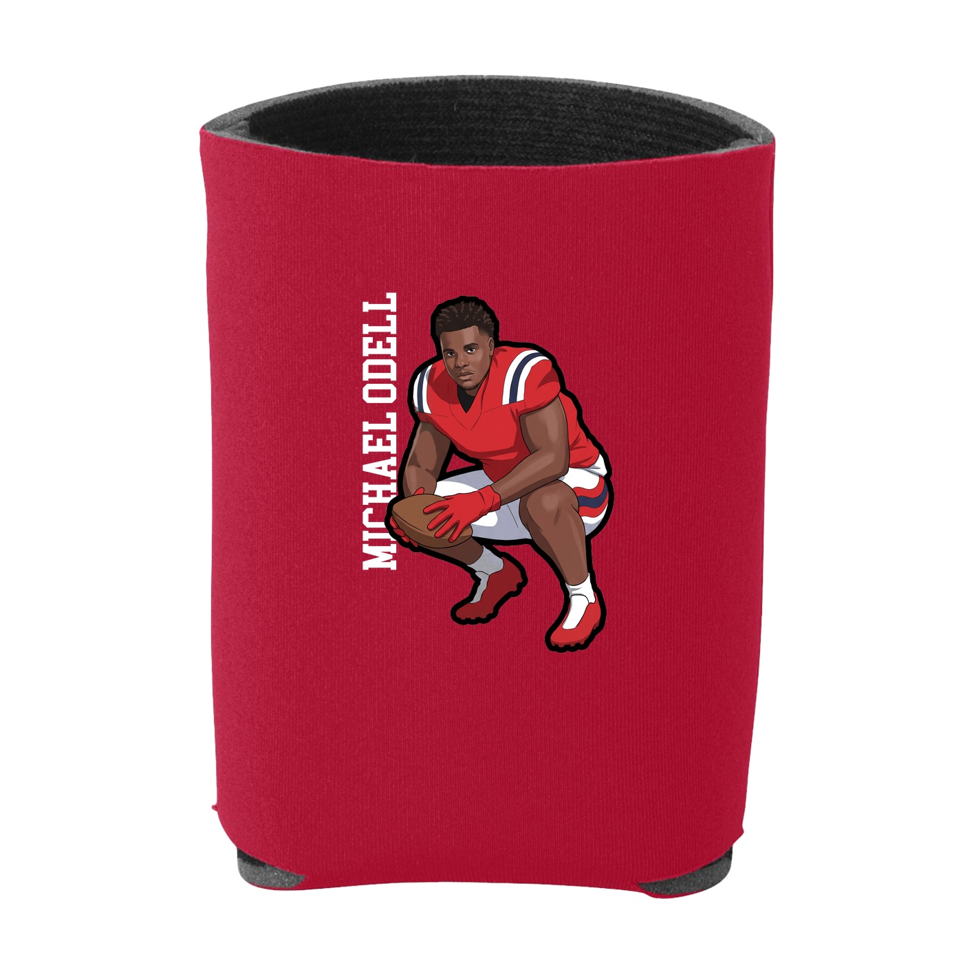 Can Holder — Name Vertical in Red