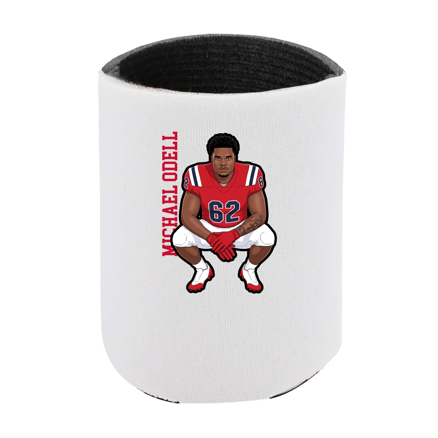Can Holder — Name Vertical in White
