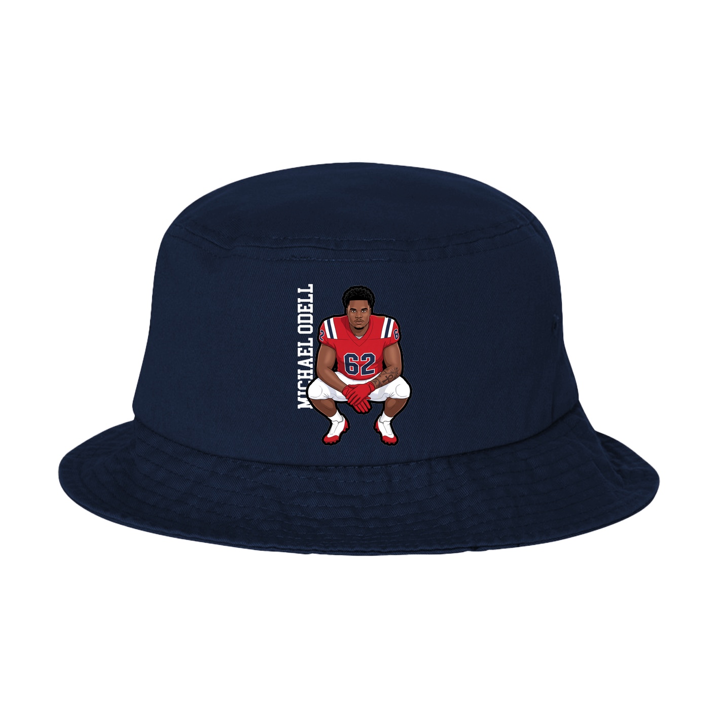 Bucket Cap — Name Vertical in Navy