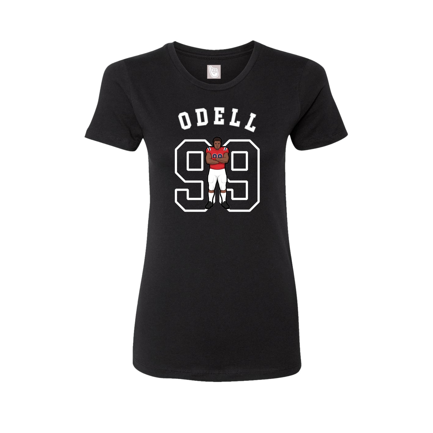 Fitted Women's Tee — Shirsey Arch in Black