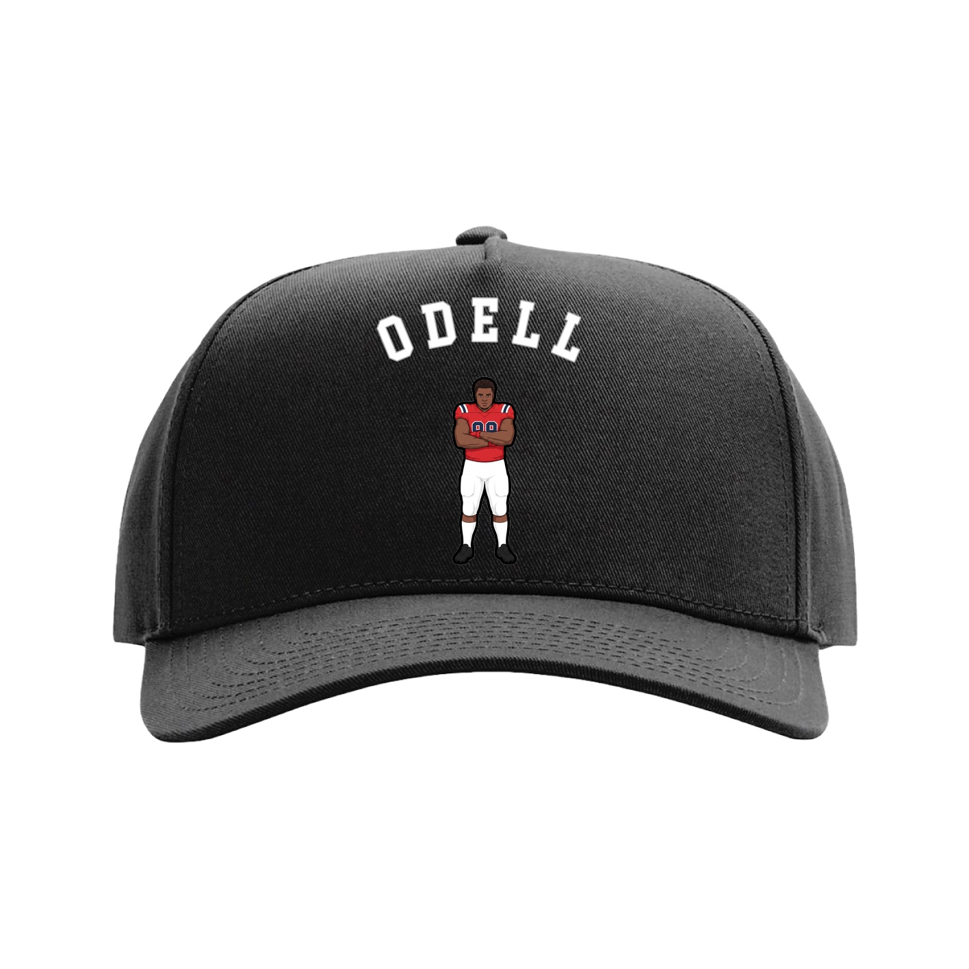 Full Fabric Five-Panel Champ Cap — Shirsey Arch in Black