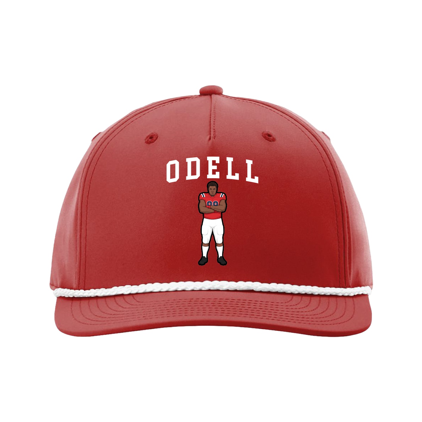 Five-Panel Classic Rope Cap — Shirsey in Red