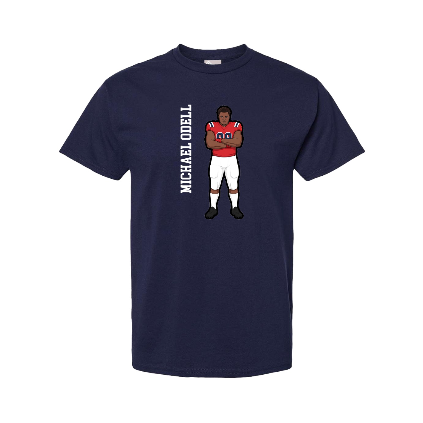 Youth Tee — Name Vertical in Navy