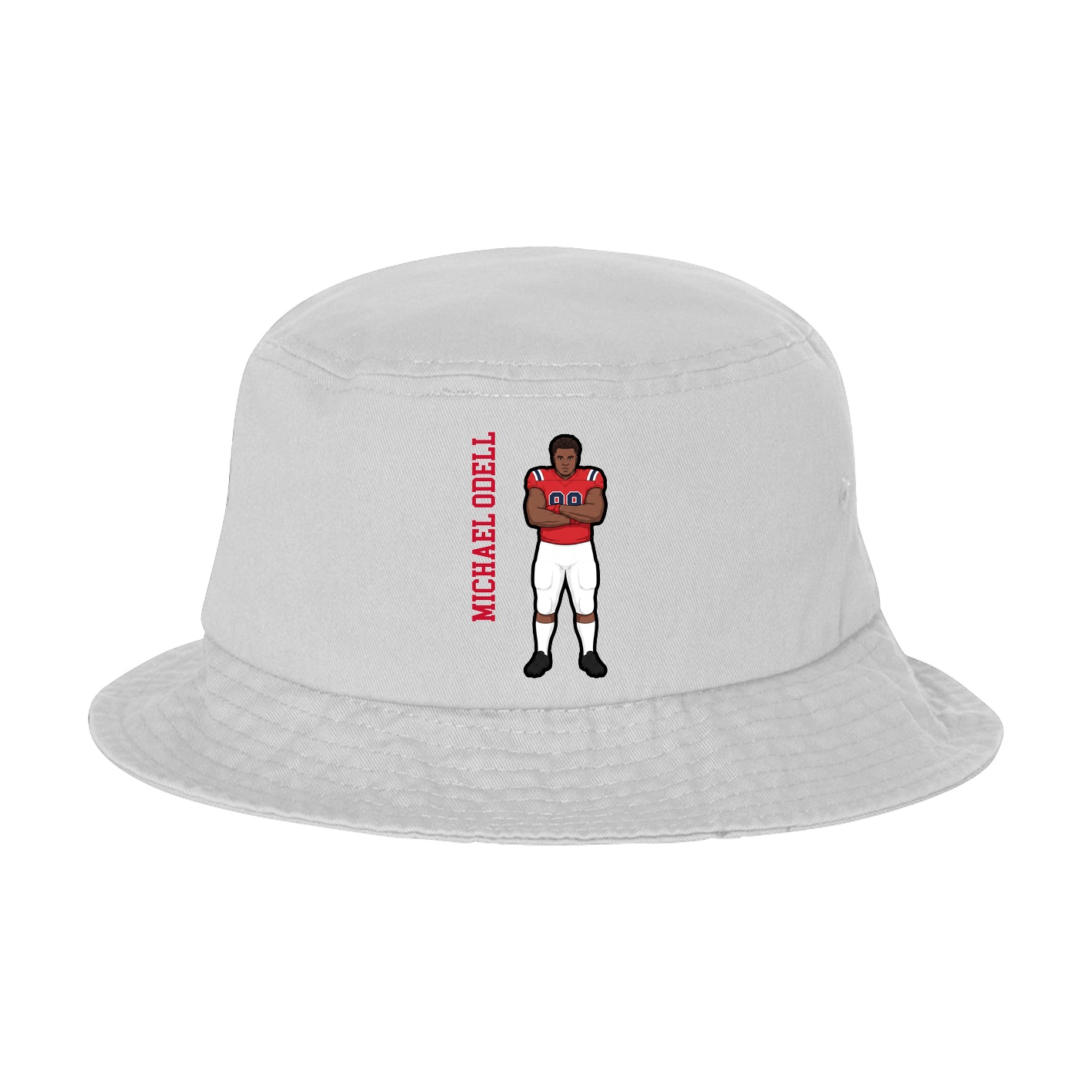 Bucket Cap — Name Vertical in White